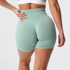 NVGT Woman’s Sage Green Pro Seamless Shorts